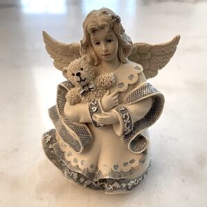 Sarah’s Angels “guardian” Angel Figurine with Teddy Bear